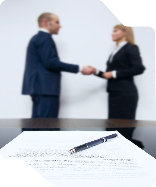 Foto eines erfolgreichen Geschäftsabschlusses